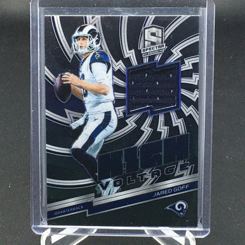 2019 PANINI SPECTRA - HIGH VOLTAGE - PRIZM - J. GOFF - #HV-15 - #'D/99 - JERSEY RELIC
