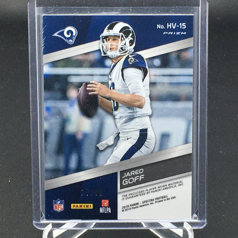 2019 PANINI SPECTRA - HIGH VOLTAGE - PRIZM - J. GOFF - #HV-15 - #'D/99 - JERSEY RELIC