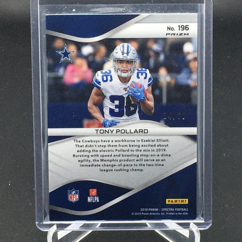 2019 PANINI SPECTRA - BLUE DISCO PRIZM - T. POLLARD - #196 - #'D/60 - RC