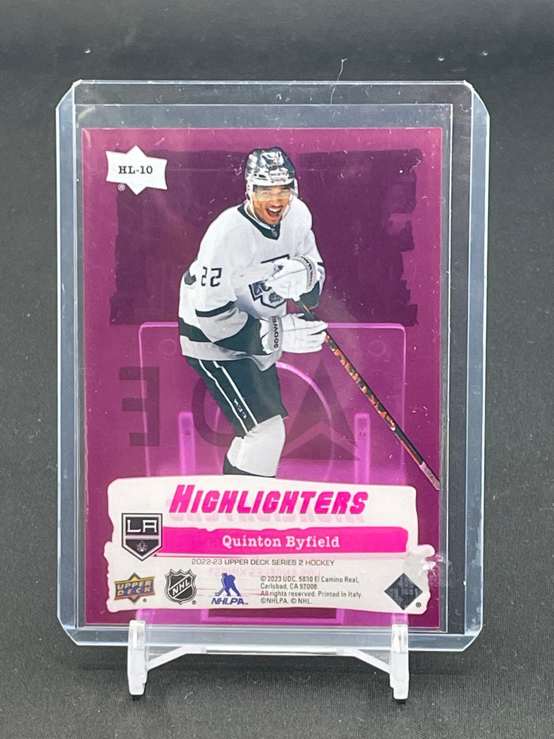 2022 UPPER DECK SERIES TWO - PINK - HIGHLIGHTERS - Q. BYFIELD -