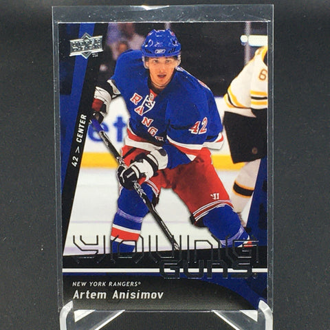 2009 UPPER DECK SERIES ONE - YOUNG GUNS - A. ANISIMOV - #221 - RC