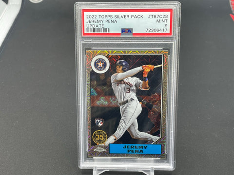 2022 TOPPS SILVER PACK - UPDATE - J. PENA - #T87C28 - PSA 9 - RC