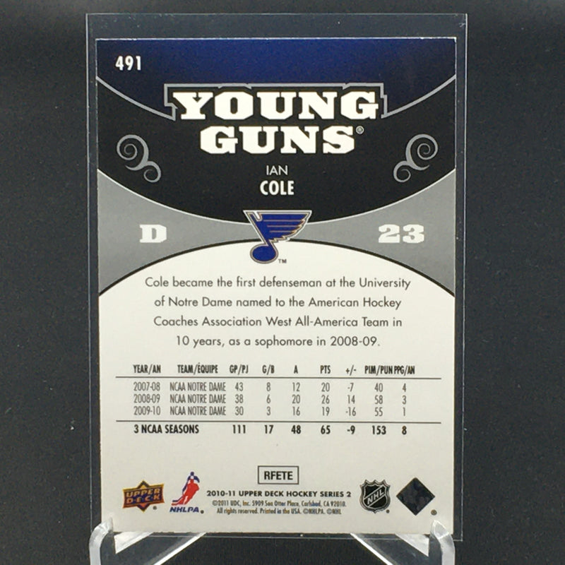 2010 UPPER DECK SERIES TWO- YOUNG GUNS - I. COLE -