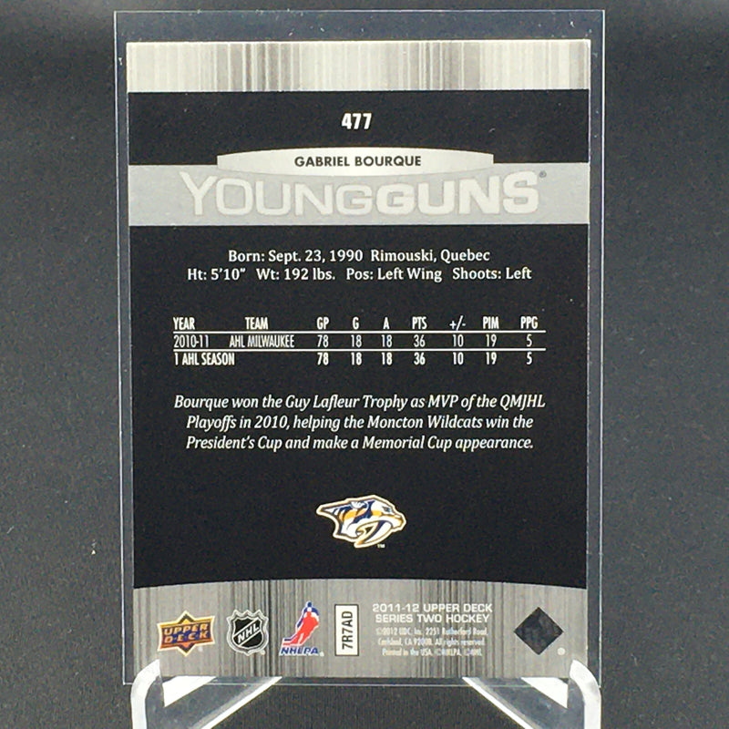 2011 UPPER DECK SERIES TWO - YOUNG GUNS - G. BOURQUE -