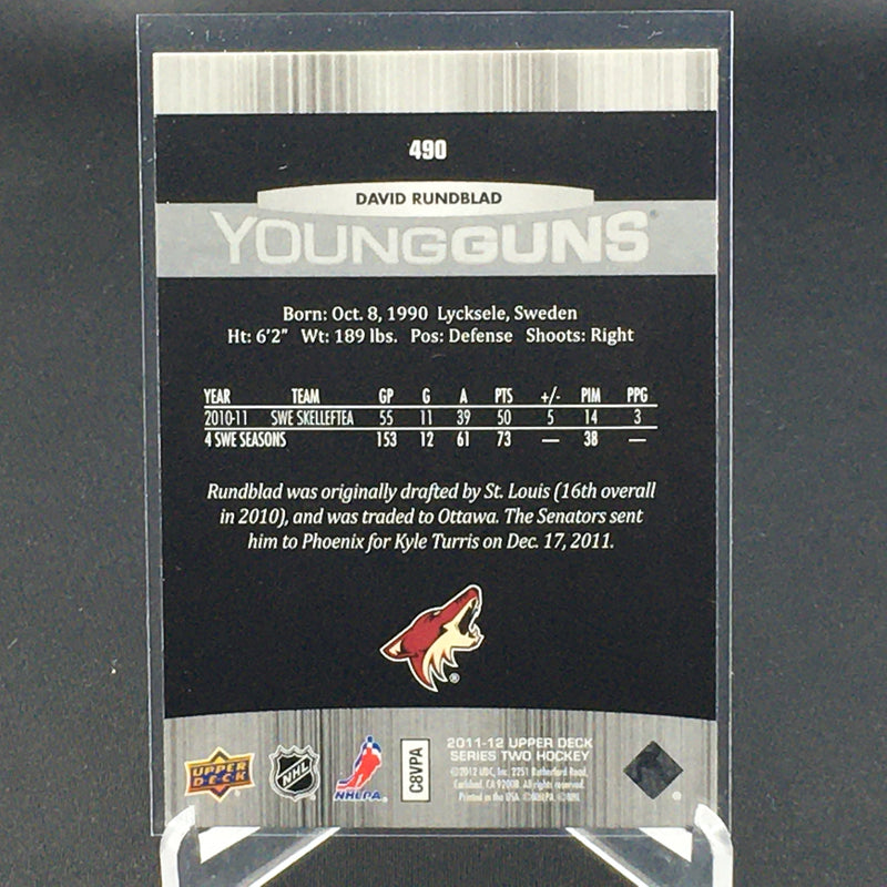 2011 UPPER DECK SERIES TWO - YOUNG GUNS - D. RUNDBLAD -