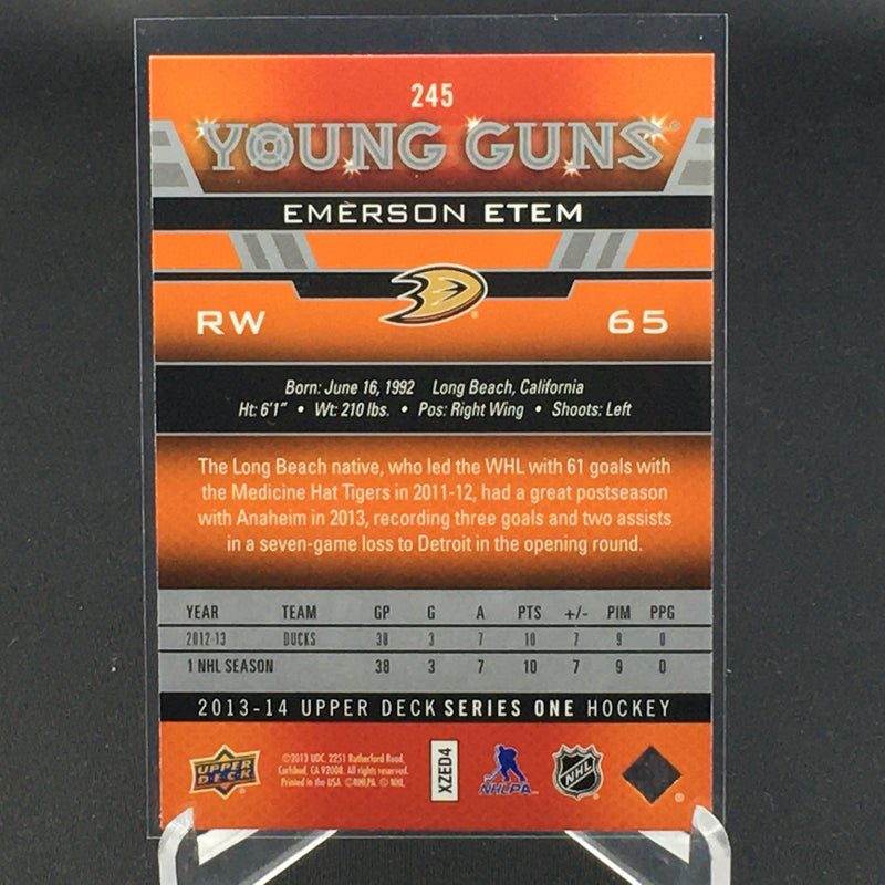 2013 UPPER DECK SERIES ONE - YOUNG GUNS - E. ETEM -