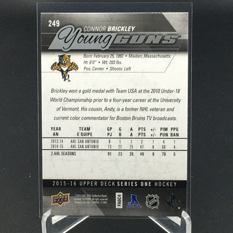 2015 UPPER DECK SERIES ONE - YOUNG GUNS - C. BRICKLEY -