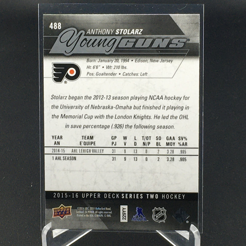 2015 UPPER DECK SERIES TWO - YOUNG GUNS - A. STOLARZ -