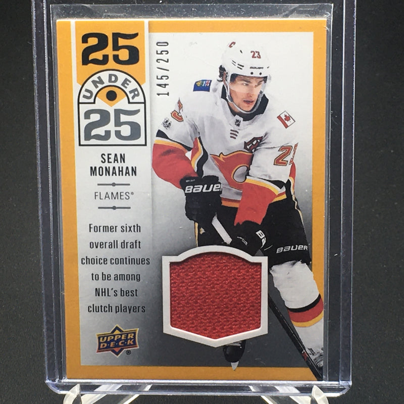 2018 UPPER DECK SERIES ONE - UNDER 25 - S. MONAHAN - #U25-4 - #'D/250 - JERSEY