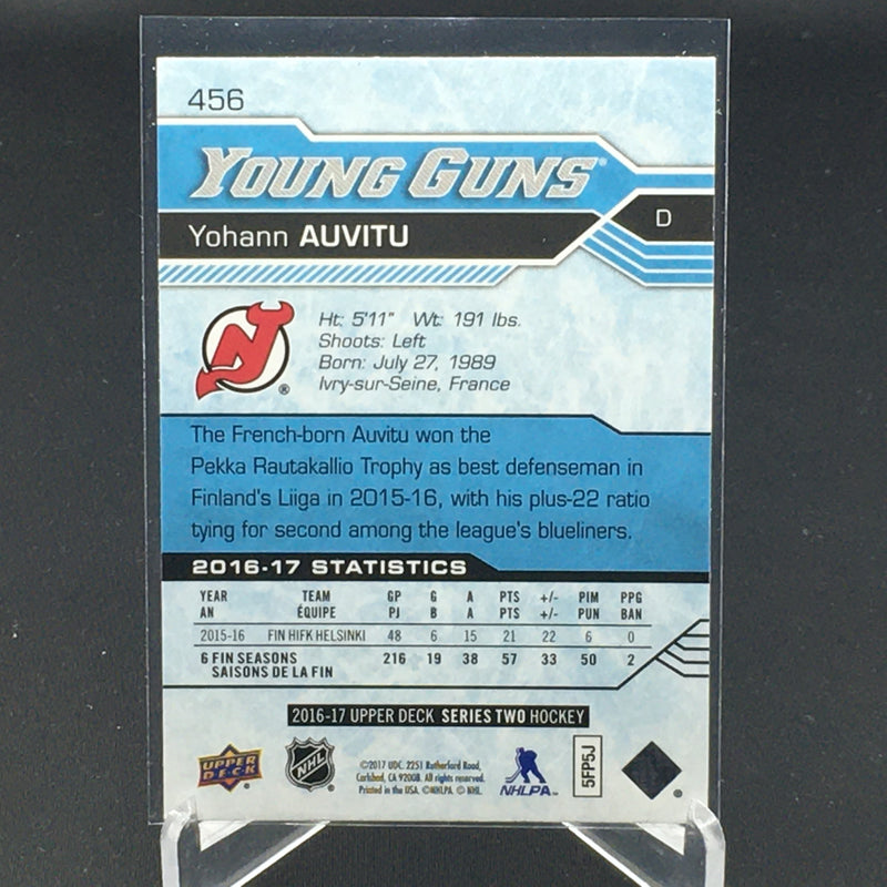 2016 UPPER DECK SERIES TWO - YOUNG GUNS - Y. AUVITU -