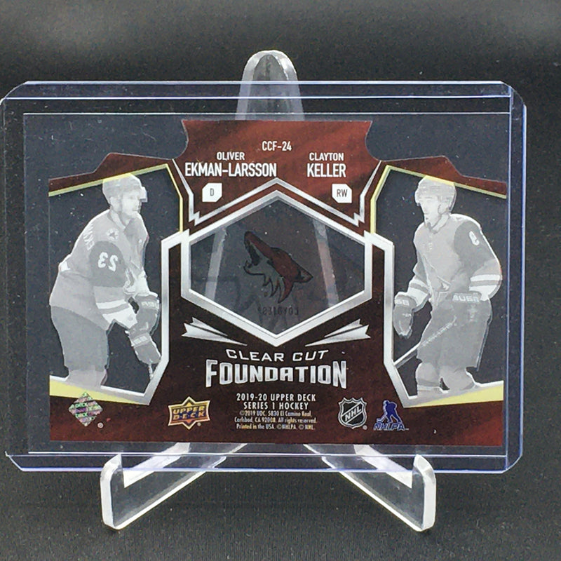 2019 UPPER DECK SERIES ONE - CLEAR CUT FOUNDATION - C. KELLER/ O. EKMAN-LARSSON -
