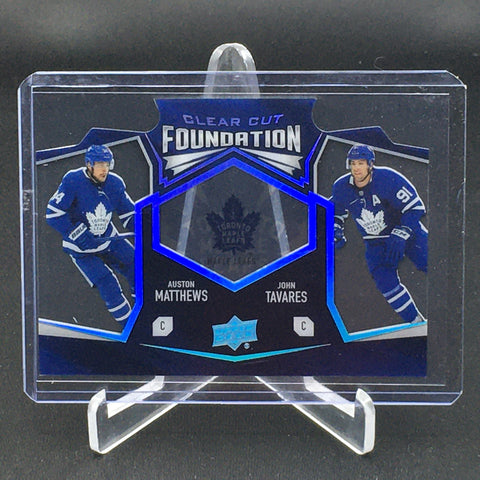 2019 UPPER DECK SERIES ONE - CLEAR CUT FOUNDATION - A. MATTHEWS/ J. TAVARES - #CCF-15