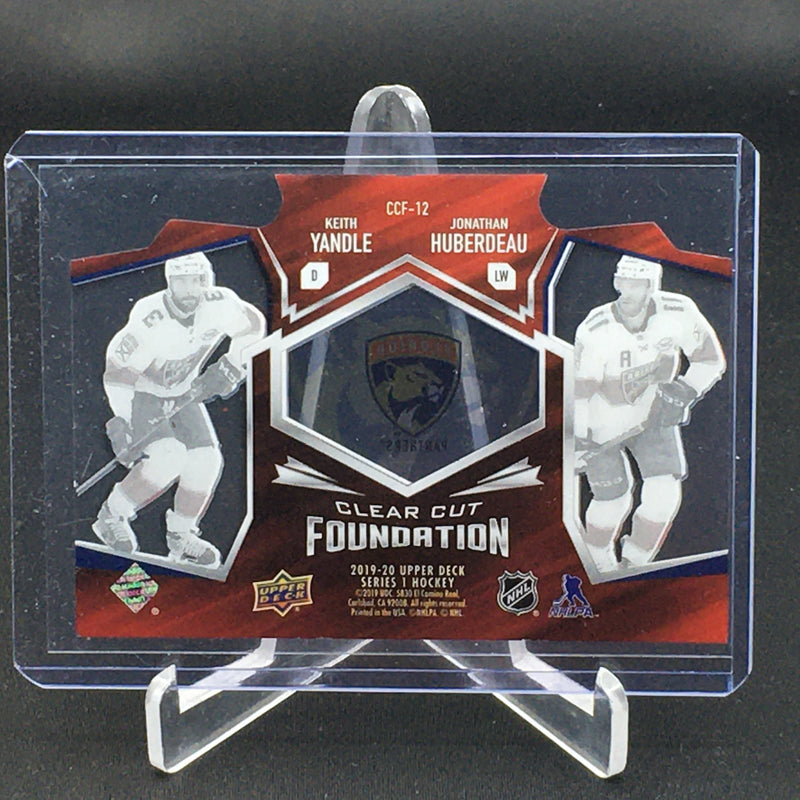2019 UPPER DECK SERIES ONE - CLEAR CUT FOUNDATION - J. HUBERDEAU/ K. YANDLE -