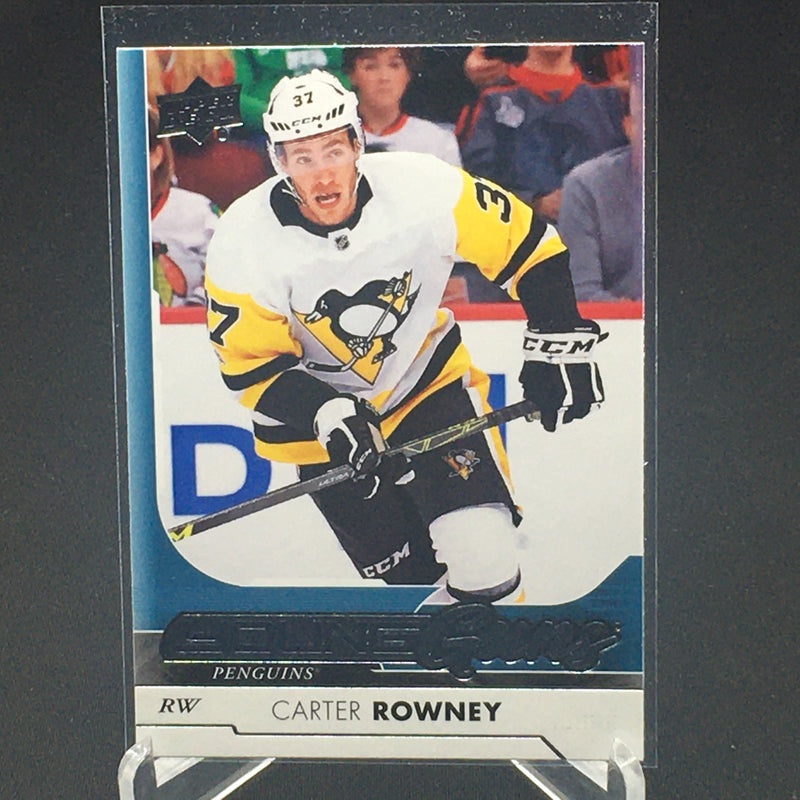 2017 UPPER DECK SERIES ONE - YOUNG GUNS - C. ROWNEY -