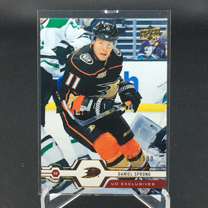 2019 UPPER DECK SERIES ONE - UD EXCLUSIVES - D. SPRONG - #178 - #'D/100
