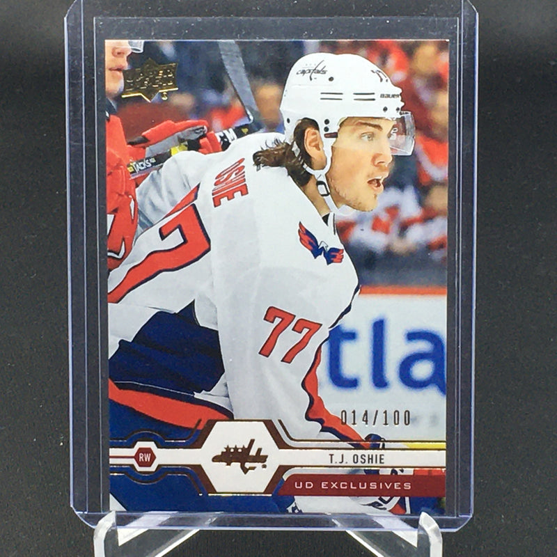 2019 UPPER DECK SERIES ONE - UD EXCLUSIVES - T. OSHIE - #61 - #'D/100