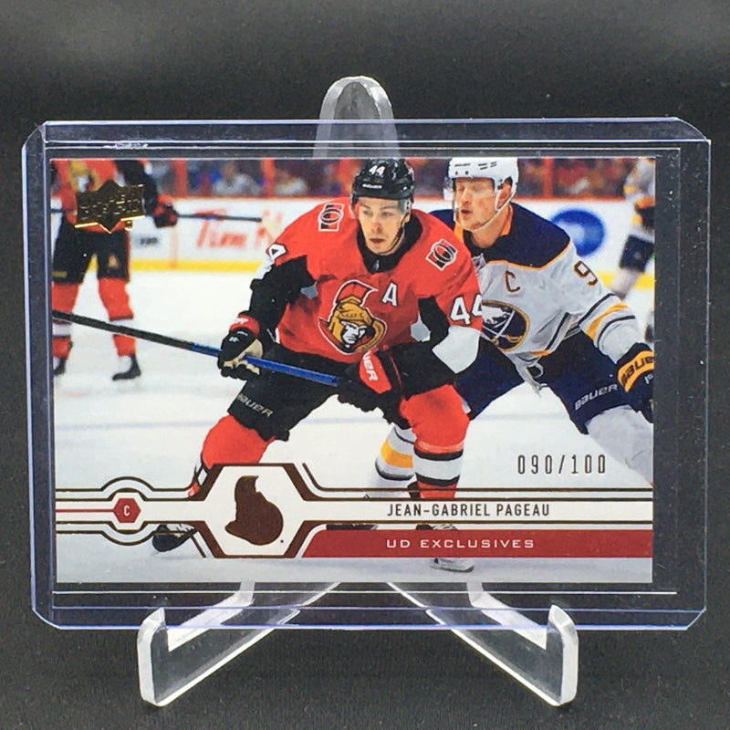 2019 UPPER DECK SERIES ONE - UD EXCLUSIVES - J. PAGEAU - #38 - #'D/100