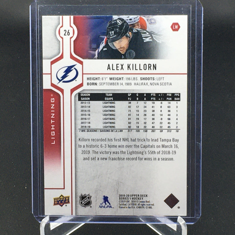 2019 UPPER DECK SERIES ONE - UD EXCLUSIVES - A. KILLORN - #26 - #'D/100