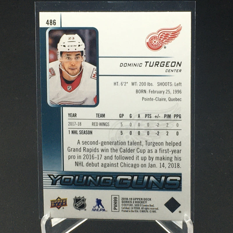 2018 UPPER DECK SERIES TWO - YOUNG GUNS - D. TURGEON -