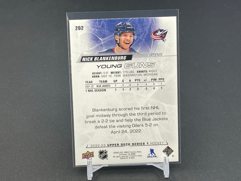2022 UPPER DECK SERIES ONE - YOUNG GUNS - N. BLANKENBURG -