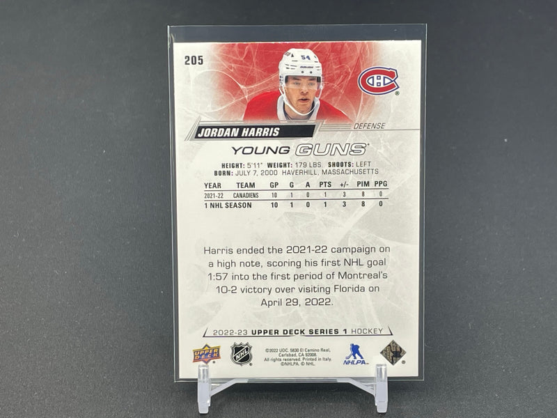 2022 UPPER DECK SERIES ONE - YOUNG GUNS - J. HARRIS -