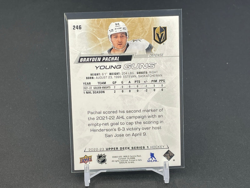 2022 UPPER DECK SERIES ONE - YOUNG GUNS - B. PACHAL -
