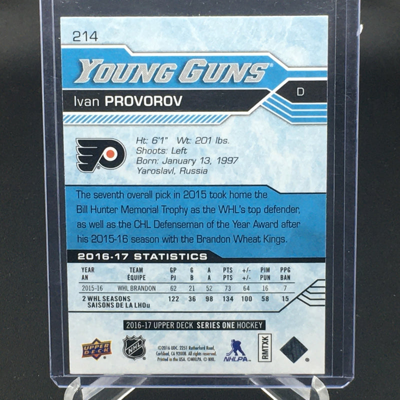 2016 UPPER DECK SERIES ONE - YOUNG GUNS - T. KONECNY -