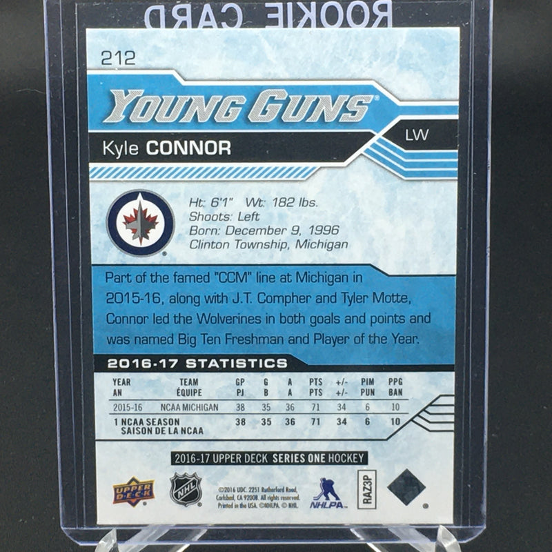 2016 UPPER DECK SERIES ONE - YOUNG GUNS - K. CONNOR -