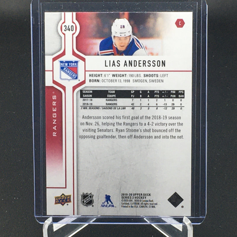2019 UPPER DECK SERIES TWO - UD EXCLUSIVES - L. ANDERSSON - #340 - #'D/100