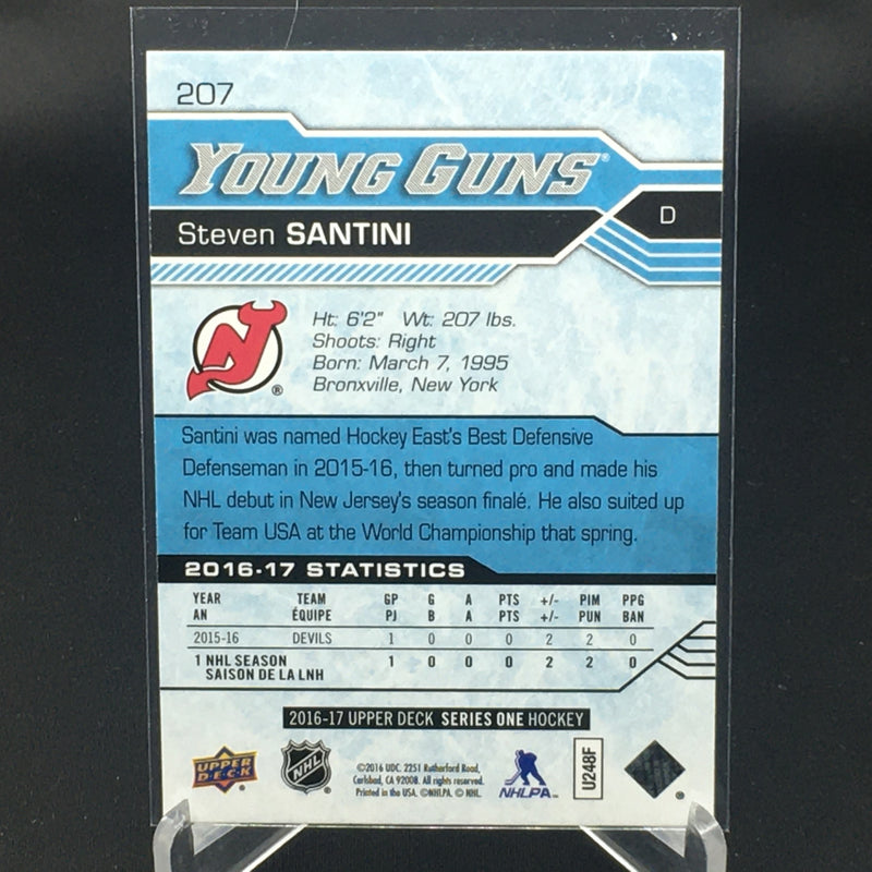 2016 UPPER DECK SERIES ONE - YOUNG GUNS - S. SANTINI -