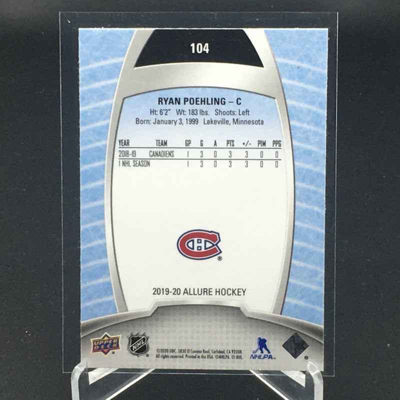 2019 UPPER DECK ALLURE - R. POEHLING -