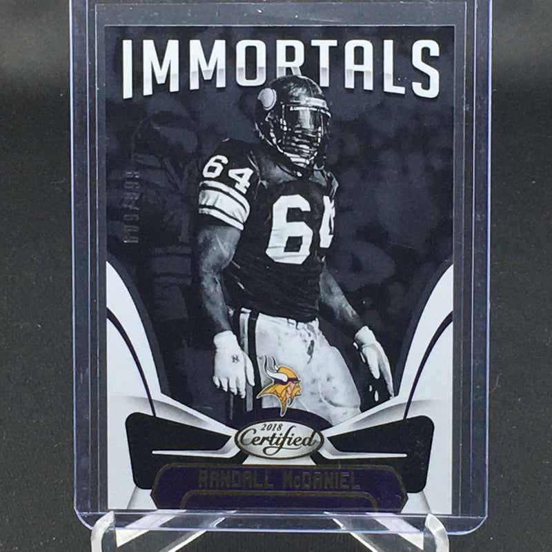 2018 PANINI CERTIFIED - IMMORTALS - R. McDANIEL - #123 - #'D/999