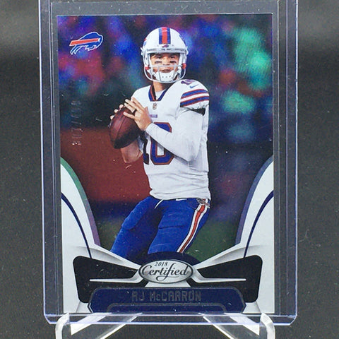 2018 PANINI CERTIFIED - A. McCARRON - #11 - #'D/499