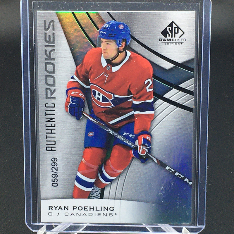 2019 UPPER DECK SP GAME USED - AUTHENTIC ROOKIES - R. POEHLING - #137 - #'D/299 - RC