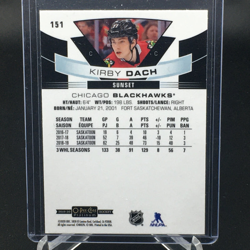 2019 UPPER DECK O-PEE-CHEE PLATINUM - SUNSET - MARQUEE ROOKIES - K. DACH -