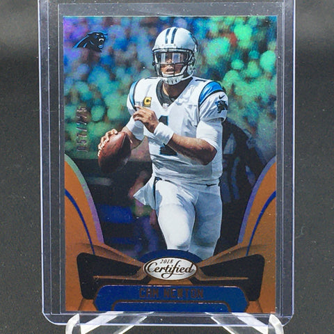 2018 PANINI CERTIFIED - ORANGE - C. NEWTWON - #61 - #'D/225