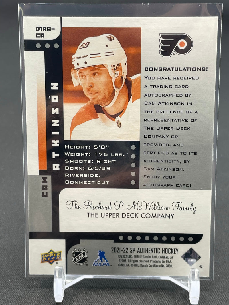 2021 UPPER DECK SP AUTHENTIC - 2001 RETRO AUTOGRAPHS - C. ATKINSON - #01RA-CA - #'D/99 - AUTOGRAPH