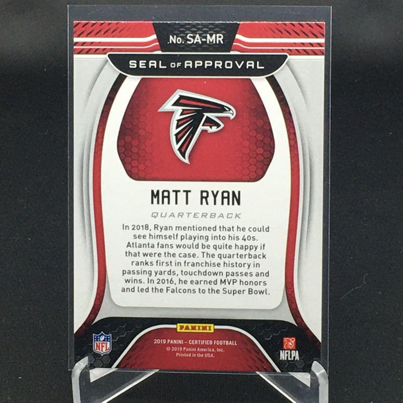 2019 CERTIFIED - SEAL OF APPROVAL - M. RYAN -