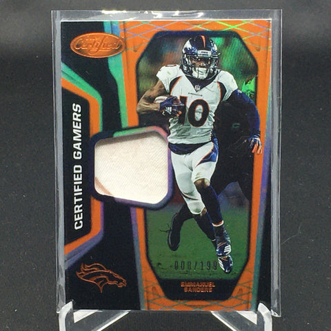 2019 CERTIFIED - CERTIFIED GAMERS - ORANGE PARALLEL - E. SANDERS - #CG-ES - #'D/199 - JERSEY RELIC