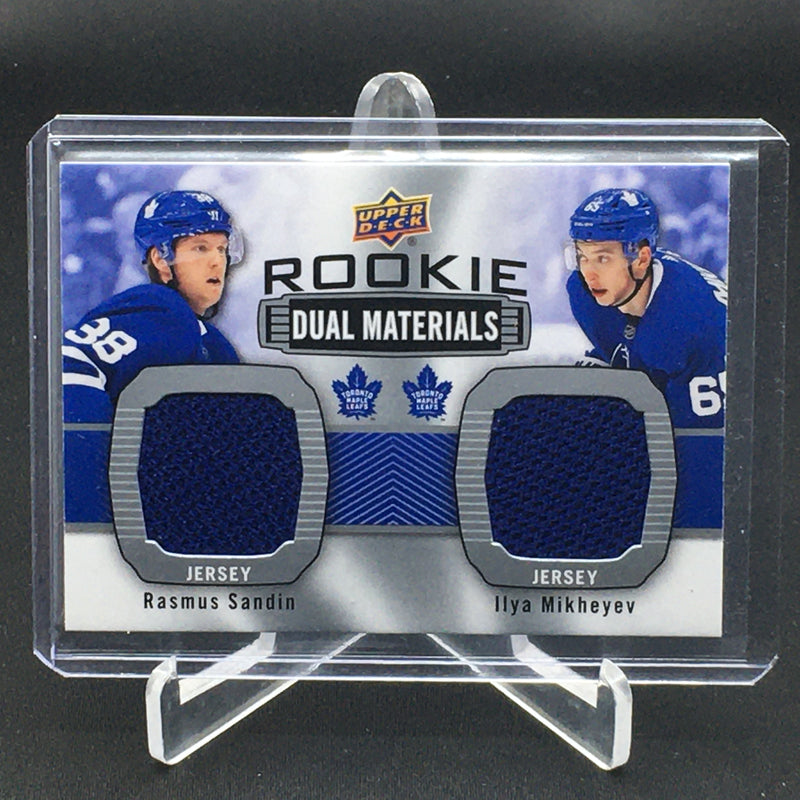 2019 UPPER DECK SERIES TWO - ROOKIE DUAL MATERIALS - R. SANDIN/ I. MIKHEYEV -