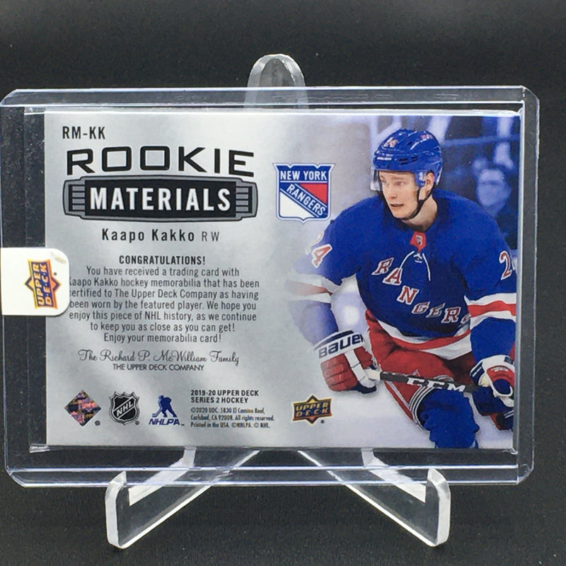 2019 UPPER DECK SERIES TWO - ROOKIE MATERIALS - K. KAKKO -