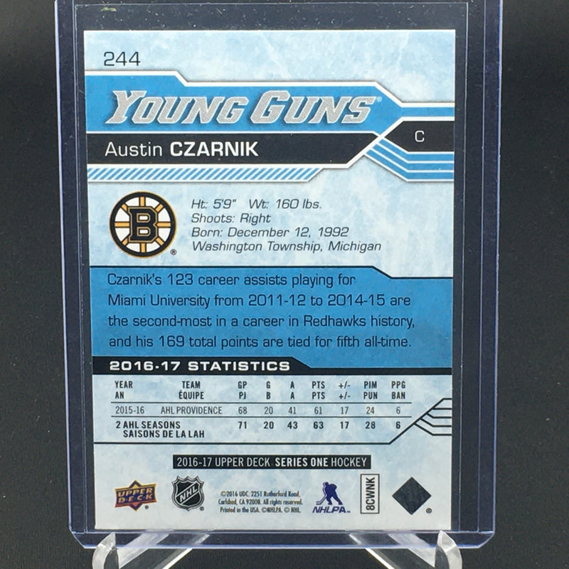 2016 UPPER DECK SERIES ONE - YOUNG GUNS - A. CZARNIK -