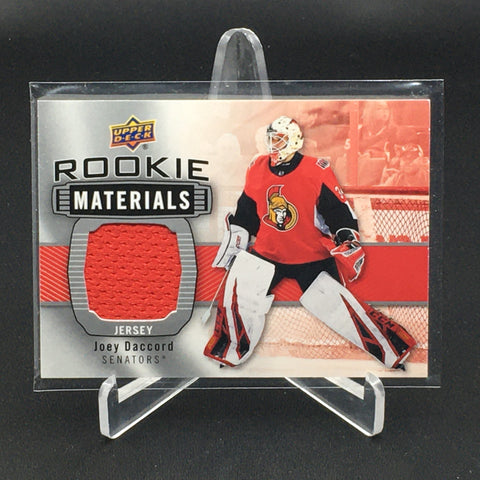 2019 UPPER DECK SERIES TWO - ROOKIE MATERIALS - J. DACCORD - #RM-JD - RELIC - RC