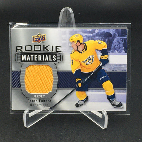 2019 UPPER DECK SERIES TWO - ROOKIE MATERIALS - D. FABBRO - #RM-DF - RELIC - RC