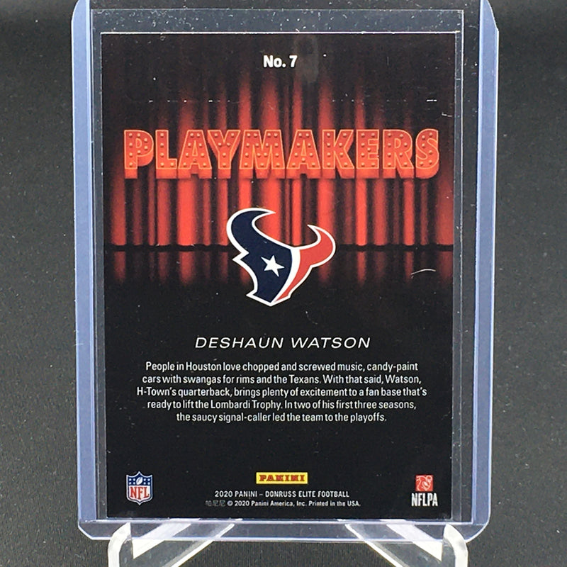 2020 PANINI DONRUSS ELITE - PLAYMAKERS - D. WATSON -