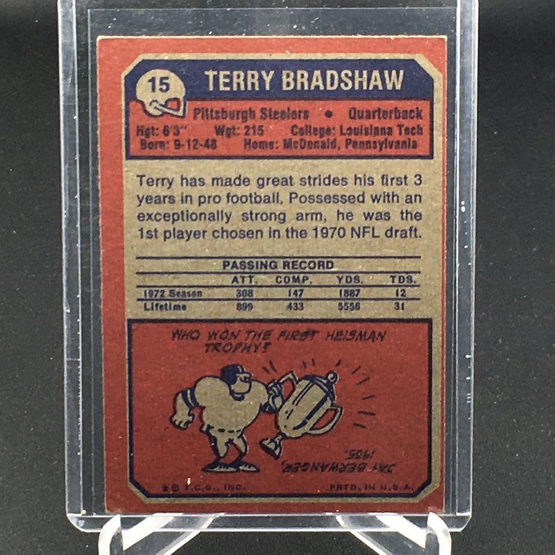 1973 TOPPS - TERRY BRADSHAW -