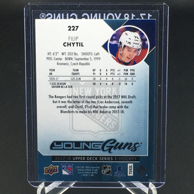 2017 UPPER DECK SERIES ONE - YOUNG GUNS - F. CHYTIL -