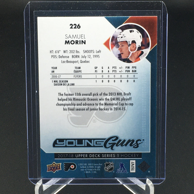 2017 UPPER DECK SERIES ONE - YOUNG GUNS - S. MORIN -