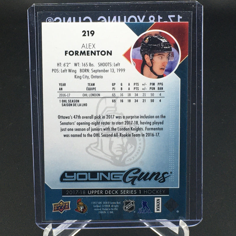 2017 UPPER DECK SERIES ONE - YOUNG GUNS - A. FORMENTON -