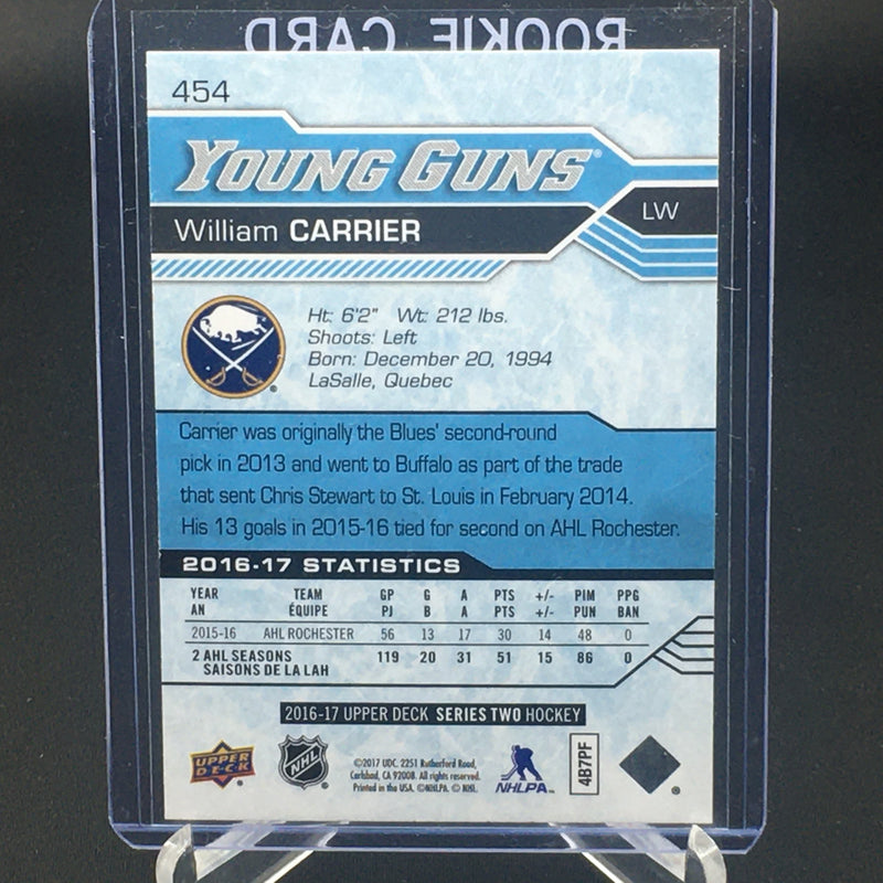 2016 UPPER DECK SERIES TWO - YOUNG GUNS - W. CARRIER -